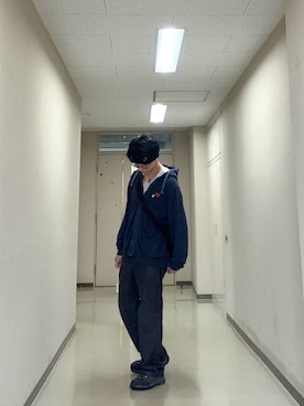 「アイテム（ヘアアクセサリー）」を使った、おくださん（メンズ・175cm）の秋コーディネート