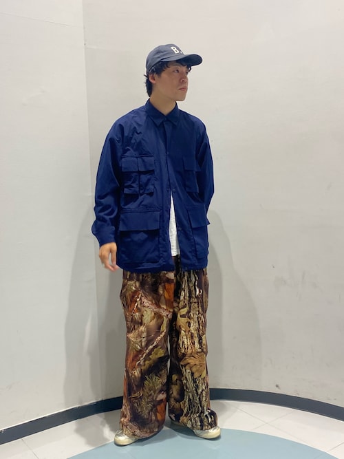ナイロンワイドカーゴパンツ