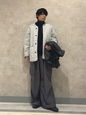 「tk.TAKEO KIKUCHI」｜「アイテム（ブルゾン）」を使った、yuuuyaさん（メンズ・169cm）の冬コーディネート