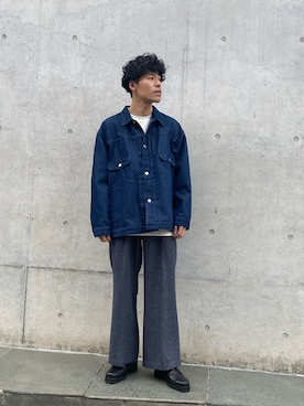 「tk.TAKEO KIKUCHI」｜「アイテム（デニムジャケット）」を使った、yuuuyaさん（メンズ・169cm）の春コーディネート