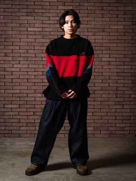 「glamb（グラム）のアイテム（ブーツ）」を使った、YUMAさん（メンズ・165cm）の夏コーディネート