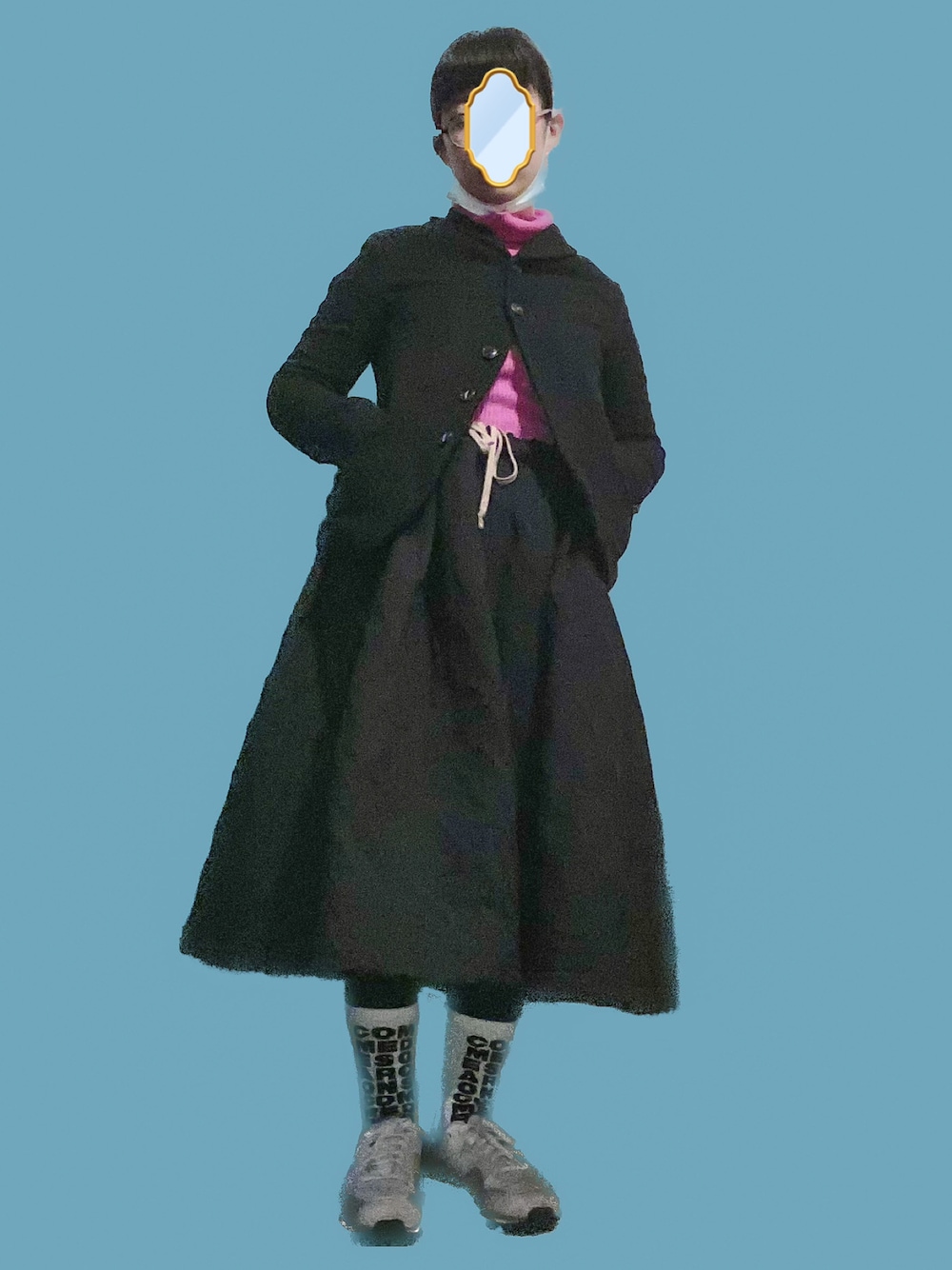 「COMME des GARCONS、ボリュームスカート、ブラックコーデ」｜「ARTS & SCIENCEのアイテム（テーラードジャケット、ブラック系）」を使った、natsukiさん（レディース・152cm）の冬コーディネートの1枚目の写真