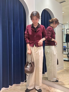 「アイテム（チャーム）」を使った、nol kuriharaさん（レディース・162cm）の秋コーディネート
