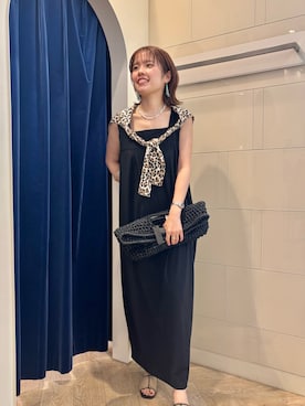 「アイテム（かごバッグ）」を使った、nol kuriharaさん（レディース・161cm）の夏コーディネート