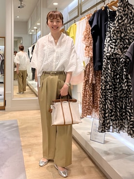 「NOLLEY’S（ノーリーズ）のアイテム」を使った、akiyamaさん（レディース・168cm）の夏コーディネート