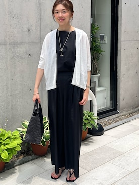 「アイテム（シャツ/ブラウス）」を使った、akiyamaさん（レディース・168cm）の夏コーディネート