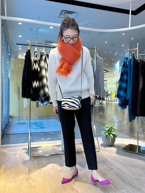 セール】【FOXFORD/フォックスフォード】モヘヤマフラー（ストール