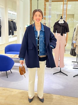 「marco masi（マルコマージ）の【MARCO MASI/ マルコマージ】ミニキューブムートンバッグ（ショルダーバッグ）」を使った、akiyamaさん（レディース・168cm）の秋コーディネート