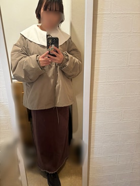 「アイテム（オールインワン・サロペット）」を使った、maiさん（レディース・152cm）の秋コーディネート