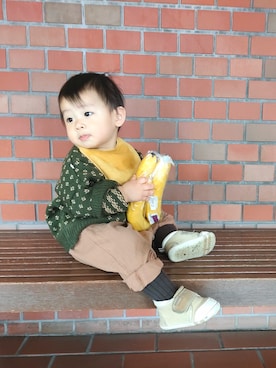 「アイテム（その他）」を使った、babyruruさん（キッズ・80cm）の秋コーディネート
