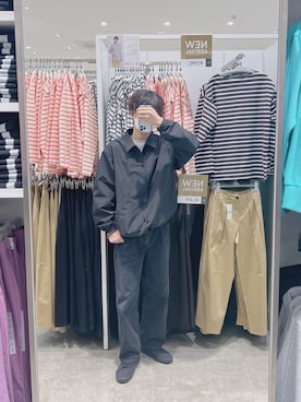 「GUコーデ」｜「アイテム（その他アウター）」を使った、seigaさん（メンズ・178cm）の冬コーディネート