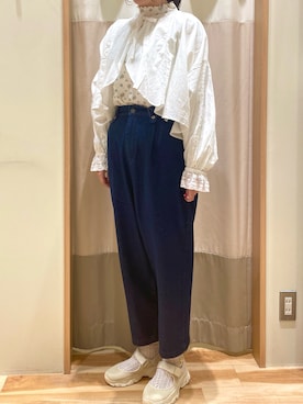 「Samansa Mos2（サマンサ モスモス）のアイテム（シューズ）」を使った、もももさん（レディース・164cm）の春コーディネート