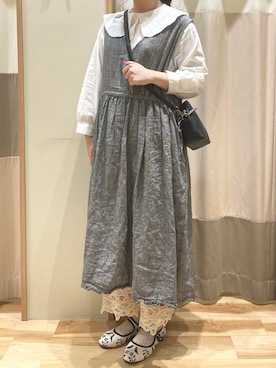 「Samansa Mos2（サマンサ モスモス）のアイテム（シューズ）」を使った、もももさん（レディース・164cm）の春コーディネート