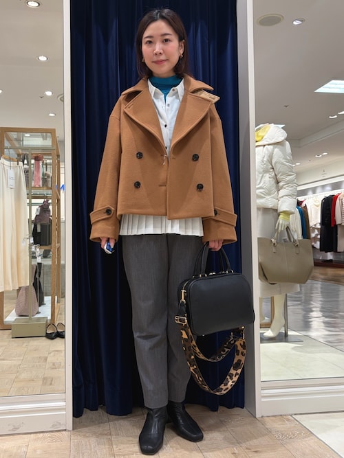 フランス製　ウールカシミヤ　ダブルブレストコート　ピーコート　ユーロヴィンテージ ウールカシミヤダブルブレストコート（ピーコート）｜NOLLEY'S