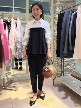 「アイテム（チャーム）」を使った、 nolleys   sugimo  さん（レディース・159cm）の秋コーディネート