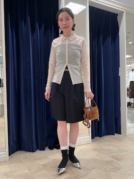 「アイテム（ヘアアクセサリー）」を使った、 nolleys   sugimo  さん（レディース・159cm）の秋コーディネート