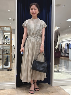 「NOLLEY’S（ノーリーズ）のアイテム（ワンピース/ドレス）」を使った、 nolleys   sugimo  さん（レディース・159cm）の夏コーディネート
