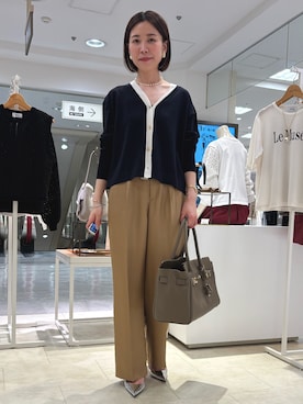「アイテム（イヤリング）」を使った、 nolleys   sugimo  さん（レディース・159cm）の秋コーディネート