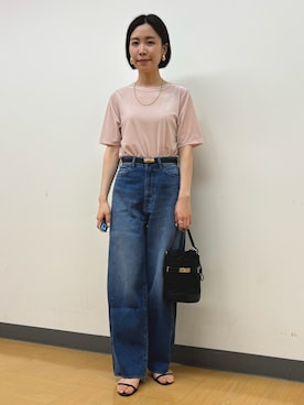 「カーブデニム」｜ nolleys   sugimo  さん（レディース・159cm）の夏コーディネート