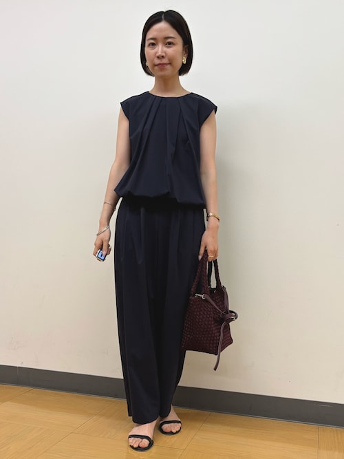 ブラウス シャツ 「セットアップ対応」撥水ストレッチタフタタックブラウス レディース NOLLEY'S ブラウス シャツ 「セットアップ対応」撥水ストレッチ