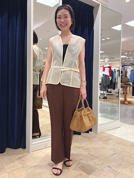 「アイテム（カチューシャ）」を使った、 nolleys   sugimo  さん（レディース・159cm）の夏コーディネート