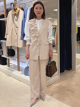 「NOLLEY’S（ノーリーズ）のアイテム」を使った、 nolleys   sugimo  さん（レディース・159cm）の冬コーディネート