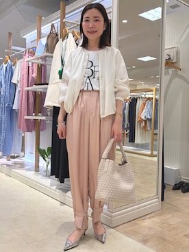 「NOLLEY’S（ノーリーズ）のアイテム」を使った、 nolleys   sugimo  さん（レディース・159cm）の春コーディネート