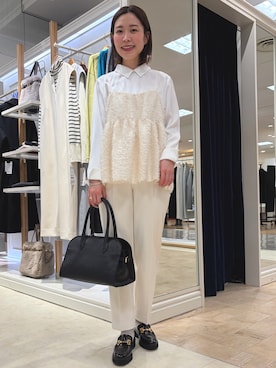 「アイテム（キャミソール）」を使った、 nolleys   sugimo  さん（レディース・159cm）の冬コーディネート