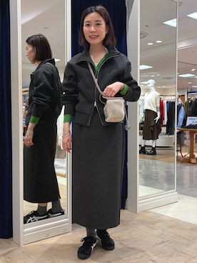 「アイテム（ブルゾン）」を使った、 nolleys   sugimo  さん（レディース・159cm）の秋コーディネート