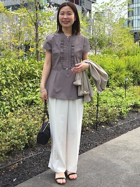 「NOLLEY’S（ノーリーズ）のアイテム（ジャケット/アウター）」を使った、 nolleys   sugimo  さん（レディース・159cm）の春コーディネート