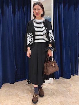 「アイテム（シュシュ）」を使った、 nolleys   sugimo  さん（レディース・159cm）の秋コーディネート