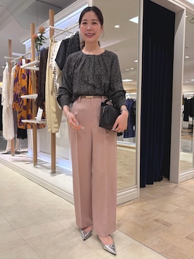 「NOLLEY’S（ノーリーズ）のアイテム」を使った、 nolleys   sugimo  さん（レディース・159cm）の秋コーディネート