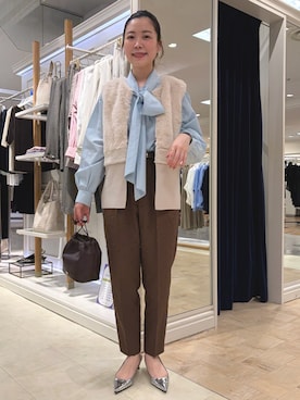 「NOLLEY’S（ノーリーズ）のアイテム」を使った、 nolleys   sugimo  さん（レディース・159cm）の秋コーディネート