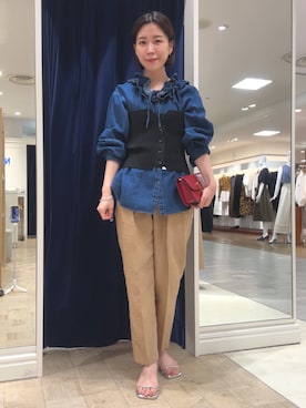 「ドットパンツ」｜ nolleys   sugimo  さん（レディース・159cm）の秋コーディネート