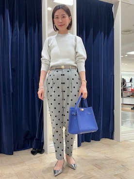 「ドットパンツ」｜ nolleys   sugimo  さん（レディース・159cm）の秋コーディネート