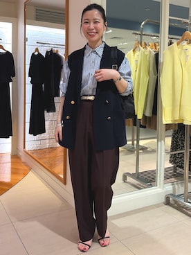 「NOLLEY’S（ノーリーズ）のアイテム」を使った、 nolleys   sugimo  さん（レディース・159cm）の夏コーディネート