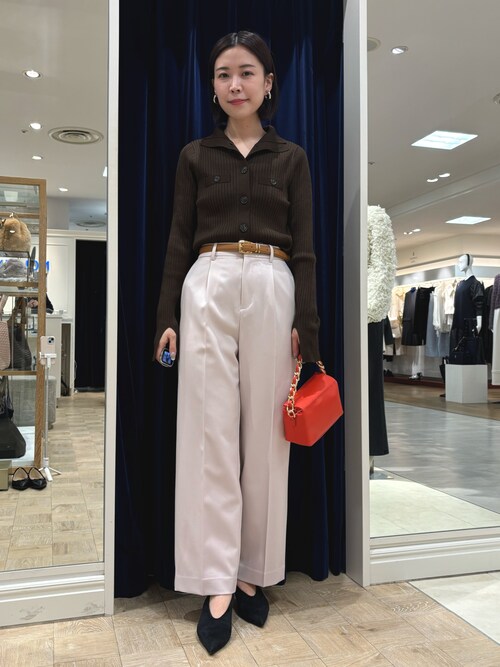 NOLLEY'S（ノーリーズ）の「ウォッシャブルウール混ワイドリブ衿