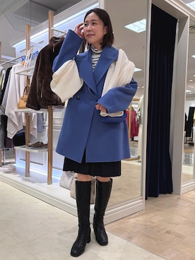 「アイテム（ダッフルコート）」を使った、 nolleys   sugimo  さん（レディース・159cm）の秋コーディネート