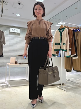 「アイテム（ベルト）」を使った、 nolleys   sugimo  さん（レディース・159cm）の秋コーディネート