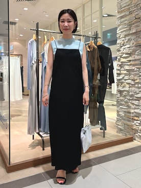 「ノースリーブニット」｜「アイテム（ワンピース/ドレス）」を使った、 nolleys   sugimo  さん（レディース・159cm）の夏コーディネート