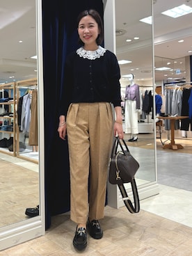 「ドットパンツ」｜ nolleys   sugimo  さん（レディース・159cm）の秋コーディネート