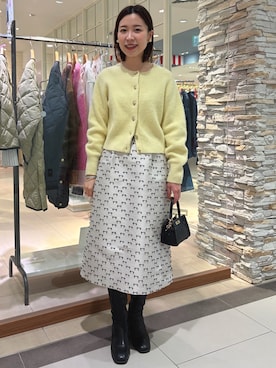 「アイテム（イヤリング）」を使った、 nolleys   sugimo  さん（レディース・159cm）の秋コーディネート