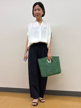「アイテム（イヤリング）」を使った、 nolleys   sugimo  さん（レディース・159cm）の夏コーディネート