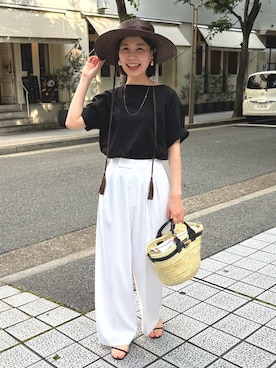 「サッカー」｜「アイテム（帽子）」を使った、 nolleys   sugimo  さん（レディース・159cm）の夏コーディネート