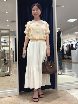 「アイテム（イヤリング）」を使った、 nolleys   sugimo  さん（レディース・159cm）の夏コーディネート