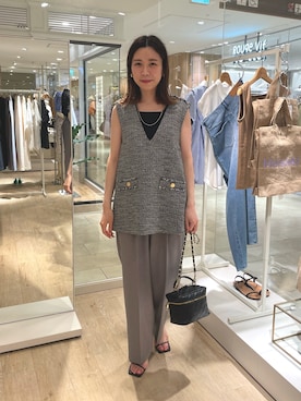 「アイテム（イヤリング、ゴールド系）」を使った、 nolleys   sugimo  さん（レディース・159cm）の夏コーディネート