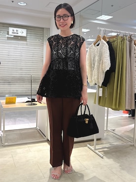 「アイテム（イヤリング）」を使った、 nolleys   sugimo  さん（レディース・159cm）の夏コーディネート