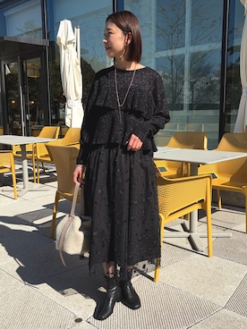 「アイテム（アクセサリー）」を使った、 nolleys   sugimo  さん（レディース・159cm）の秋コーディネート