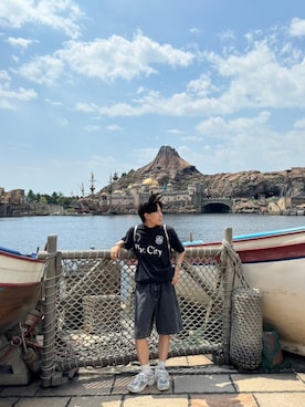 「アイテム（Tシャツ/カットソー）」を使った、Daisukeさん（メンズ・162cm・10代）の夏コーディネート