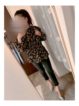 「AZUL by moussy（アズールバイマウジー）のアイテム」を使った、♡𝕄𝕚𝕟𝕚 𝕄𝕒𝕞𝕒♡ さん（レディース・154cm）の秋コーディネート